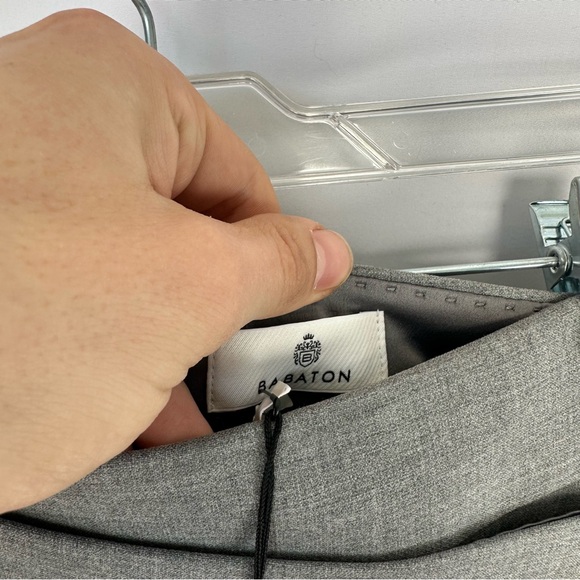 Babaton Grey Asymmetrical Mini Skirt Size 0 NWT Film Worn - Picture 5 of 9